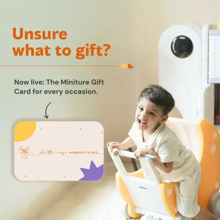 Advertisement for a gift card.