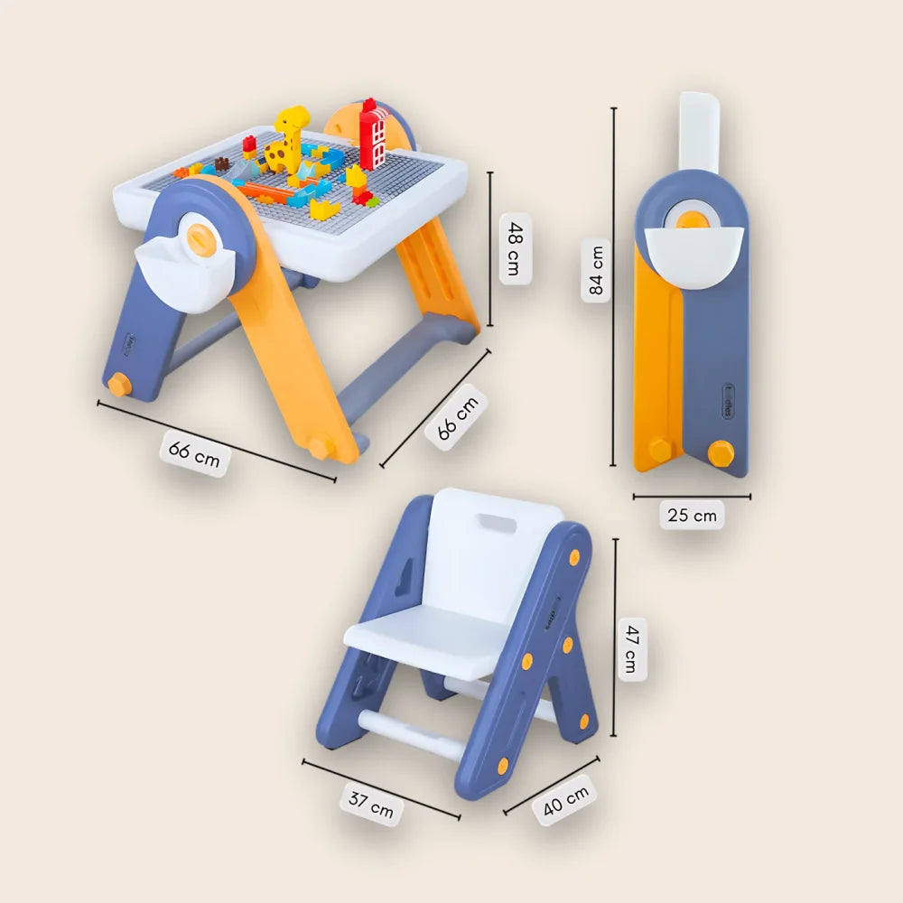 FlexDesk | 6-in-1 Multi Feature Study Table and Chair For Kids