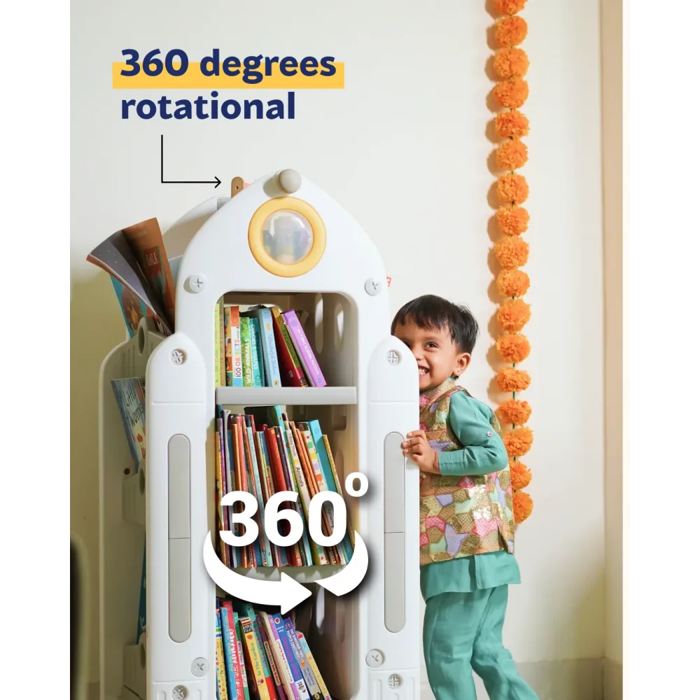 High Capacity Rocket Bookshelf