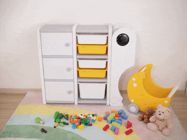 Space Contour Kids Toy Storage Cabinet Small