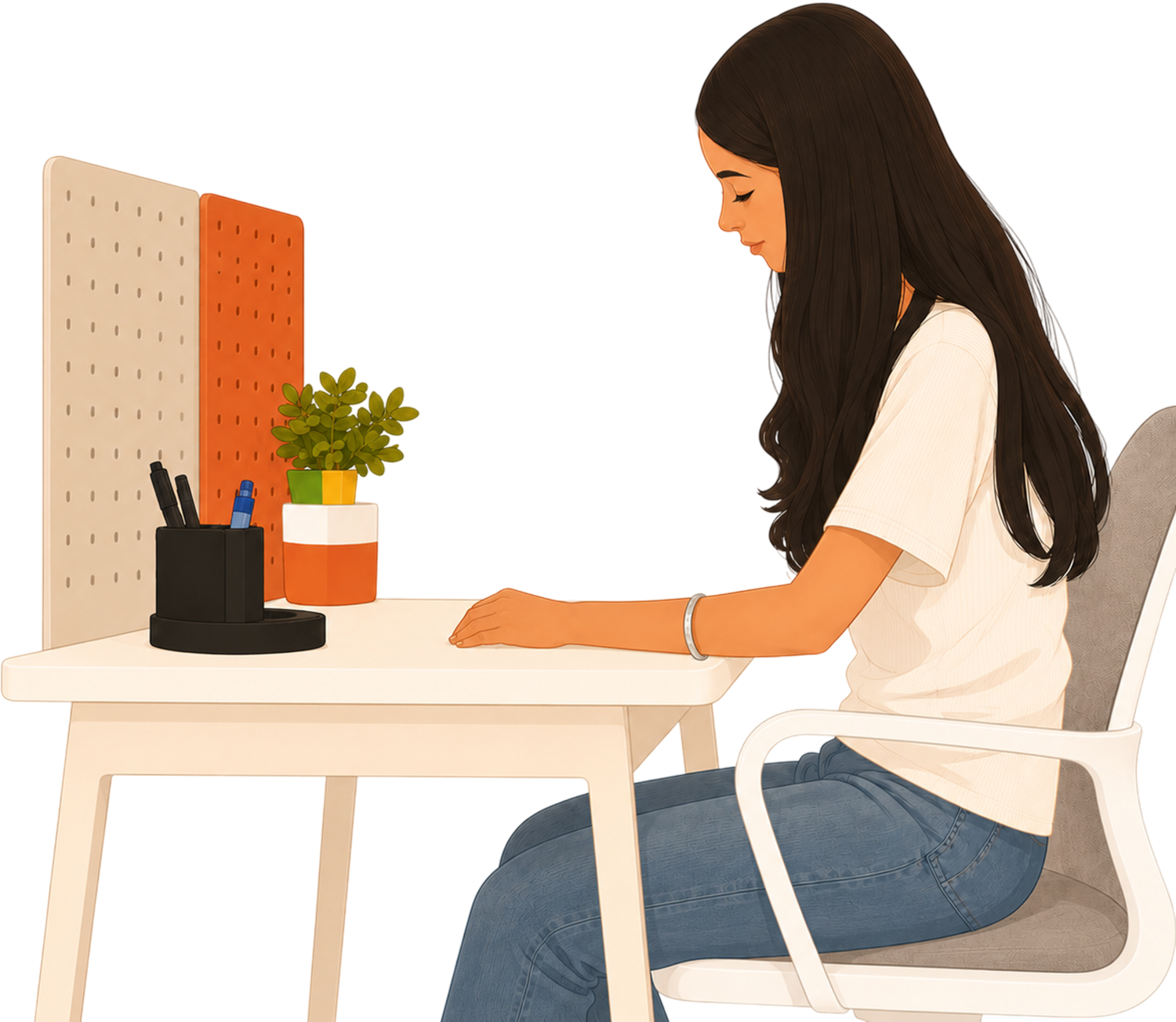 NexDesk ergonomics illustration