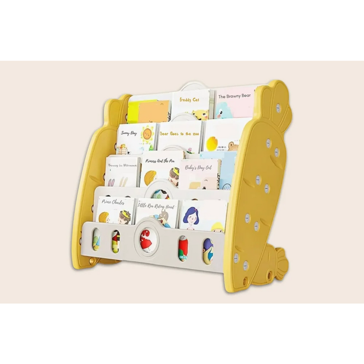 Carrot-themed Kids Front-Facing Bookshelf