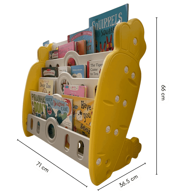 Carrot-themed Kids Front-Facing Bookshelf