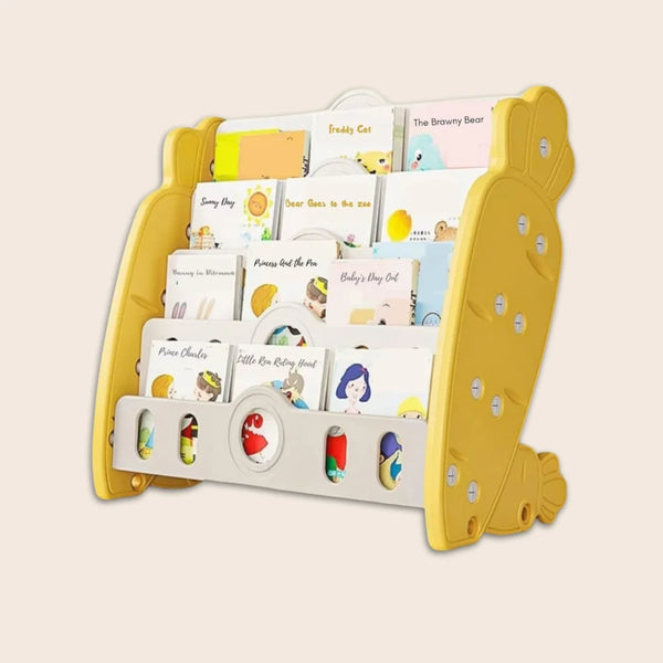 Carrot-themed Kids Front-Facing Bookshelf