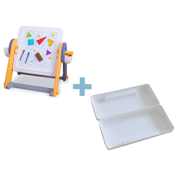 Combo 3: FlexDesk + Sensory Play Bin