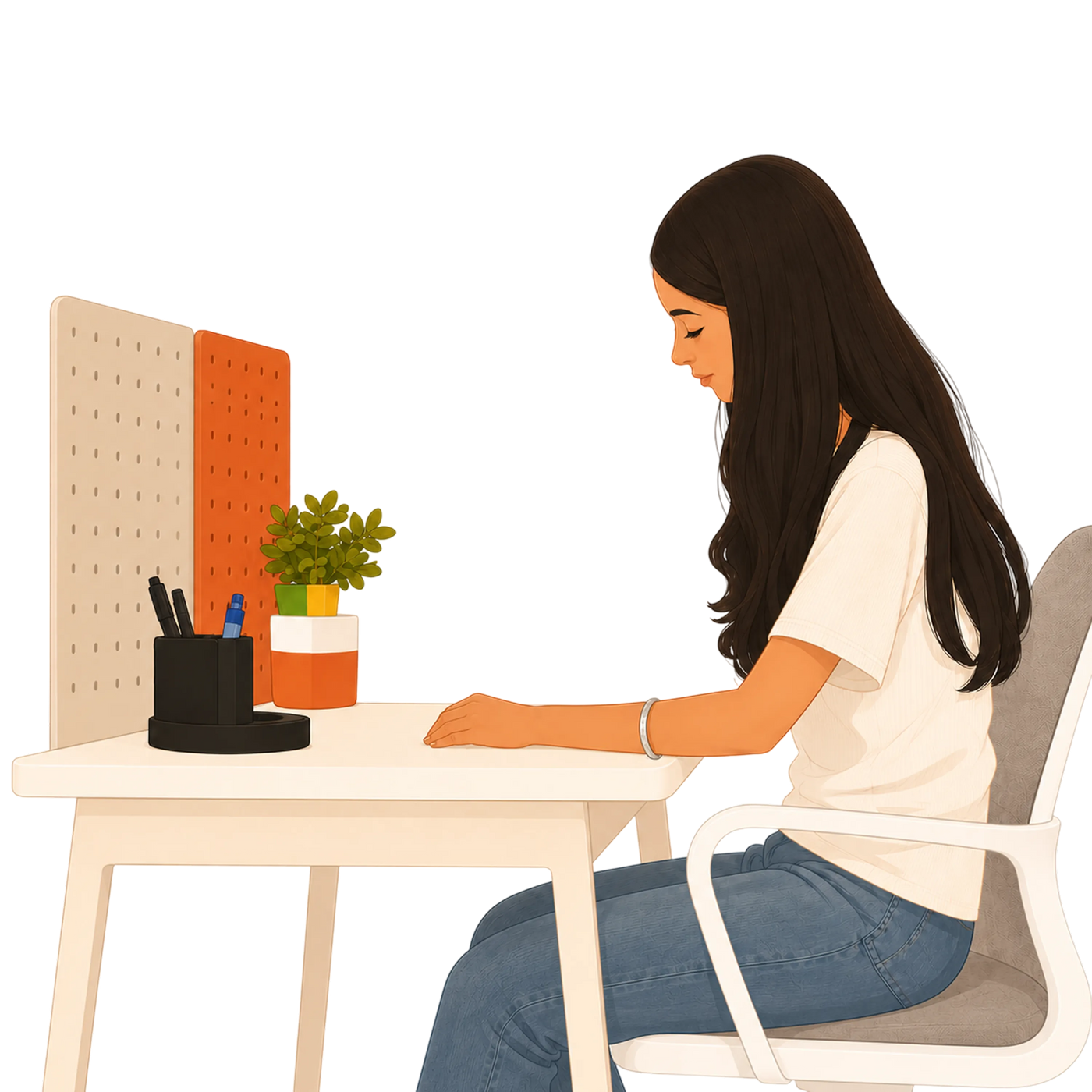 NexDesk ergonomics illustration