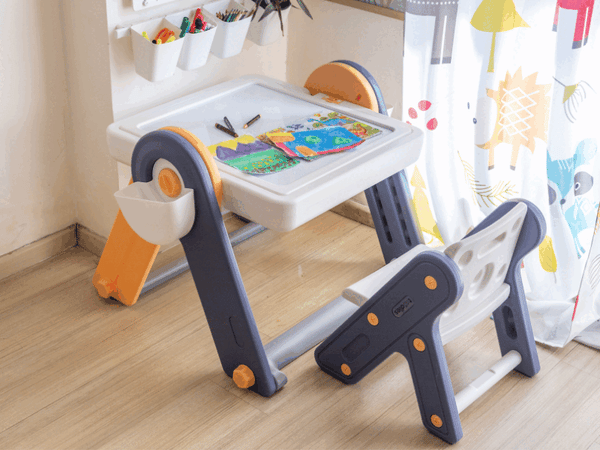 FlexDesk | 6-in-1 Multi Feature Study Table and Chair For Kids