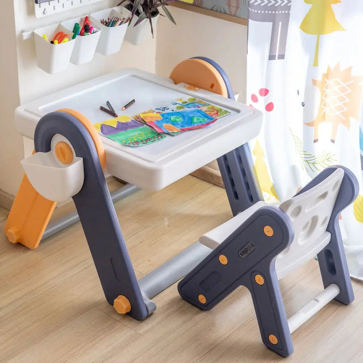 FlexDesk | 6-in-1 Multi Feature Study Table and Chair For Kids