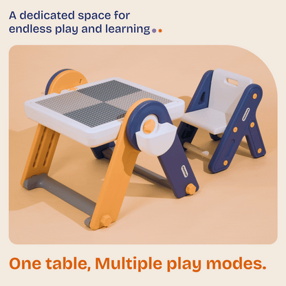 FlexDesk | 6-in-1 Multi Feature Study Table and Chair For Kids