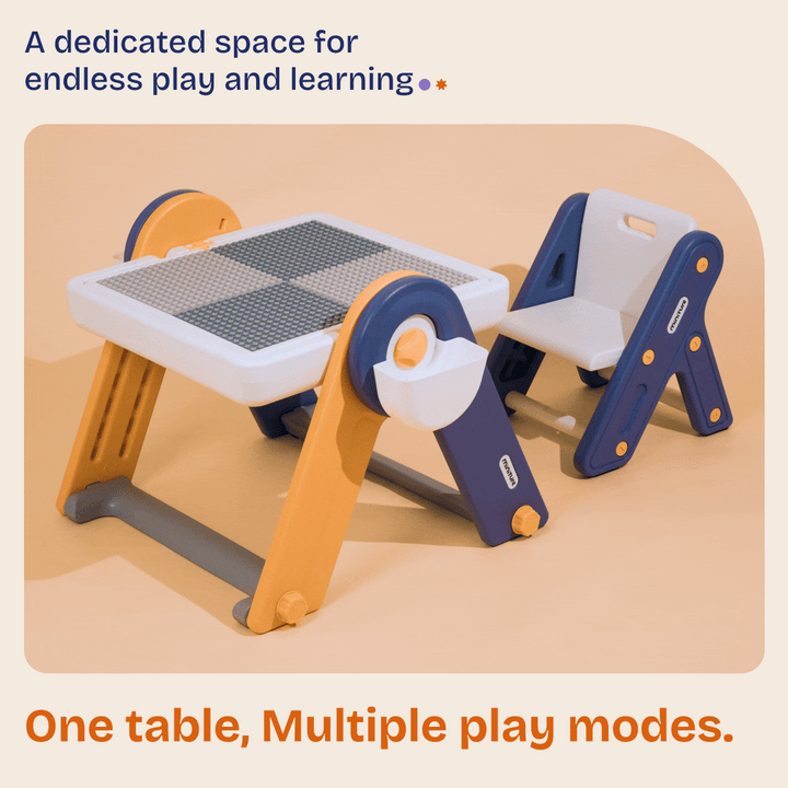 FlexDesk | 6-in-1 Multi Feature Study Table and Chair For Kids