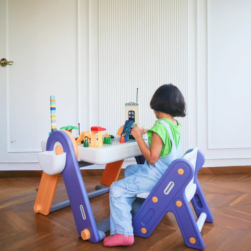 FlexDesk | 6-in-1 Multi Feature Study Table and Chair For Kids