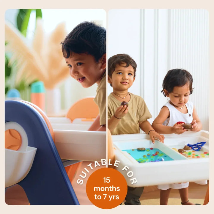 FlexDesk | 6-in-1 Multi Feature Study Table and Chair For Kids