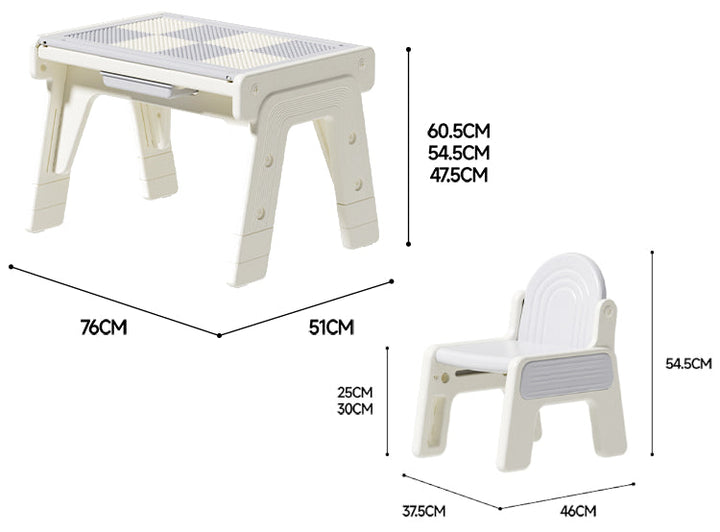 Height Adjustable Study Table