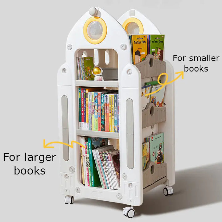 High Capacity Rocket Bookshelf