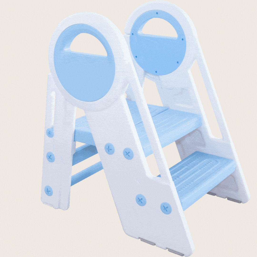 Stepping Ladder | 2 Step To 3 Step Convertible and Foldable Step Stool For Kids