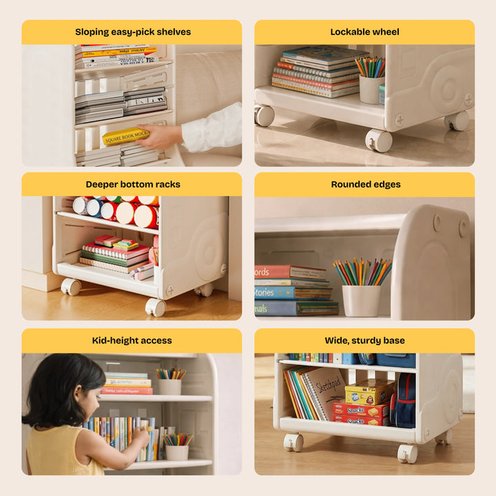 Rolo | Bookshelf & Organizer for kids