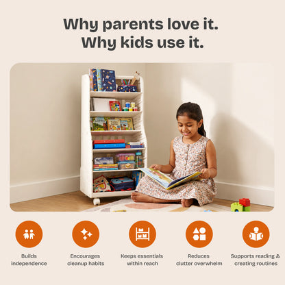 Rolo | Bookshelf & Organizer for kids