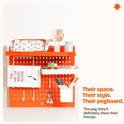 NexDesk study table pegboard accessories for kids organisation