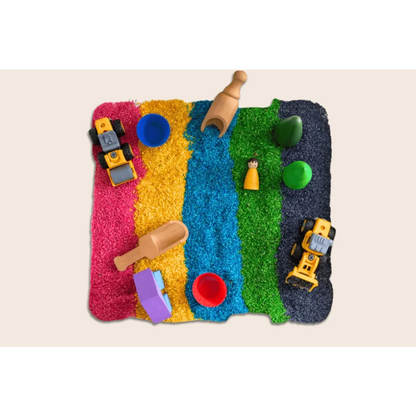 Rainbow Rice (1 kg) | Colourful Sensory Bin Grains Play Toy for Kids
