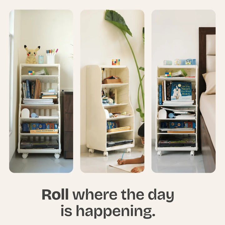 Rolo | Bookshelf & Organizer for kids