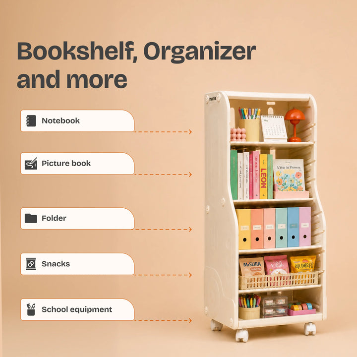Rolo | Bookshelf & Organizer for kids
