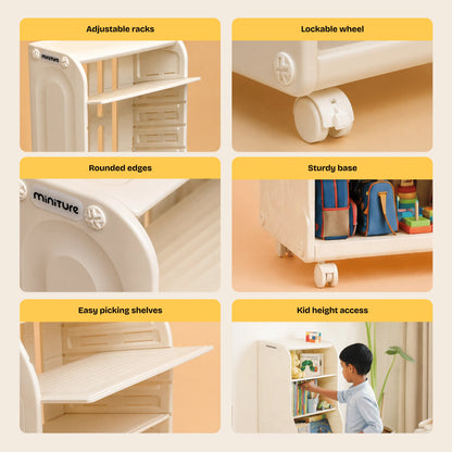 Rolo | Bookshelf & Organizer for kids