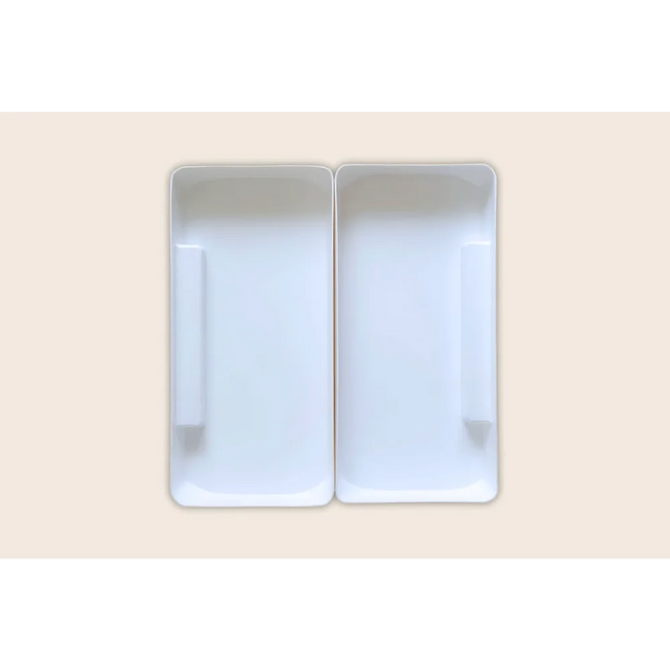 Sensory Play Bins - White (Set of 2)