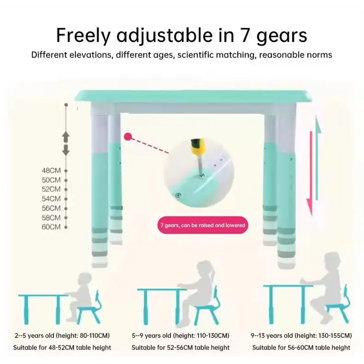 Sensory Table cum Study Desk - Height Adjustable