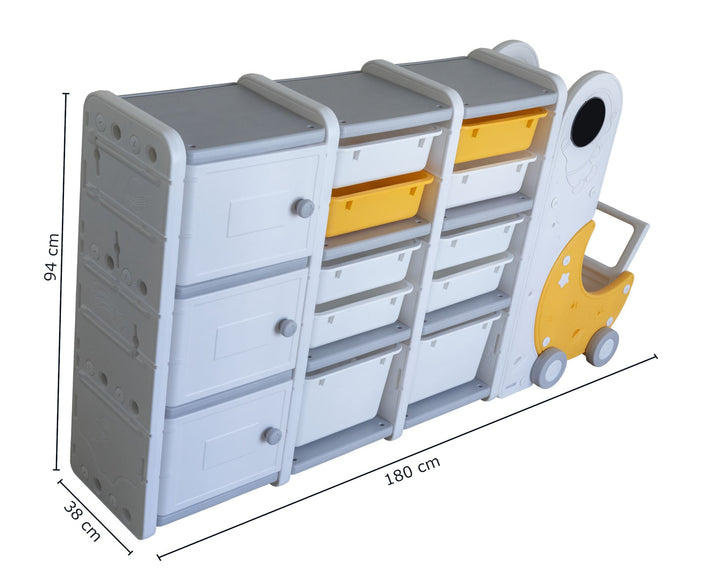 Miniture_moon_organiser_big | Moon Theme Organiser With Yellow And Grey Color themed