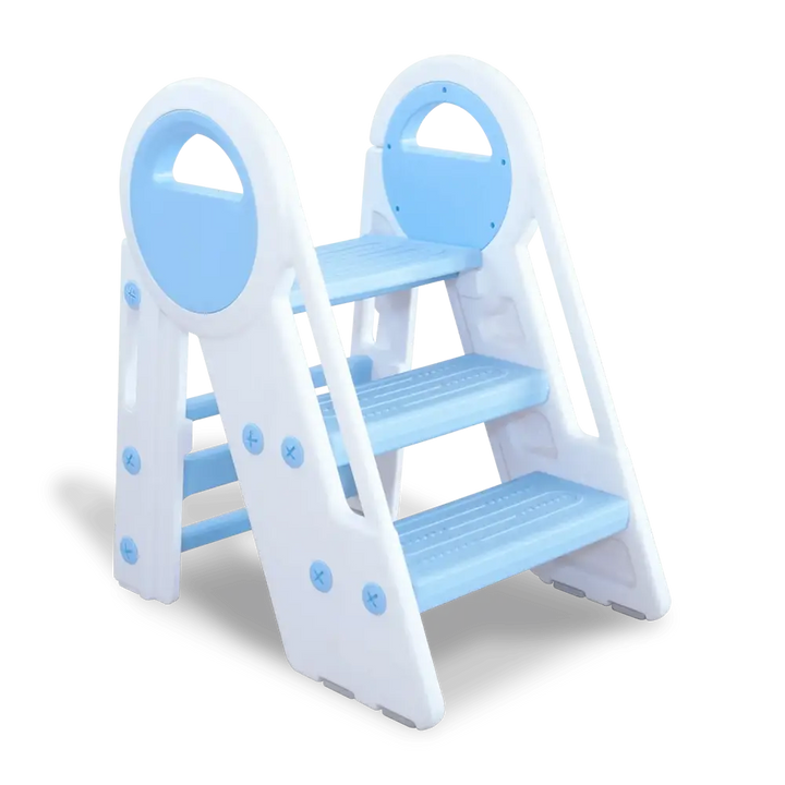 Kids Stepping Ladder | 2 Step To 3 Step Convertible Step Stool For Kids | Safe, Foldable & Multi-Use Ladder - Miniture