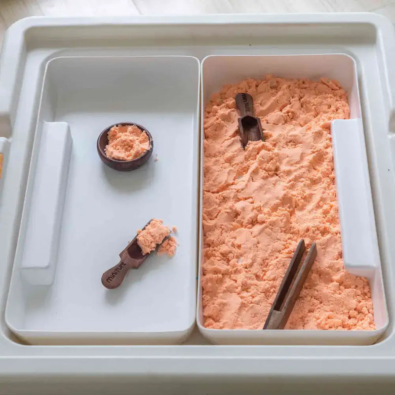 miniture_sensory_tray_sensory_toy_ | MIniture Sensory Bin Used For Kinetic Sand with Scoops And Bowls 